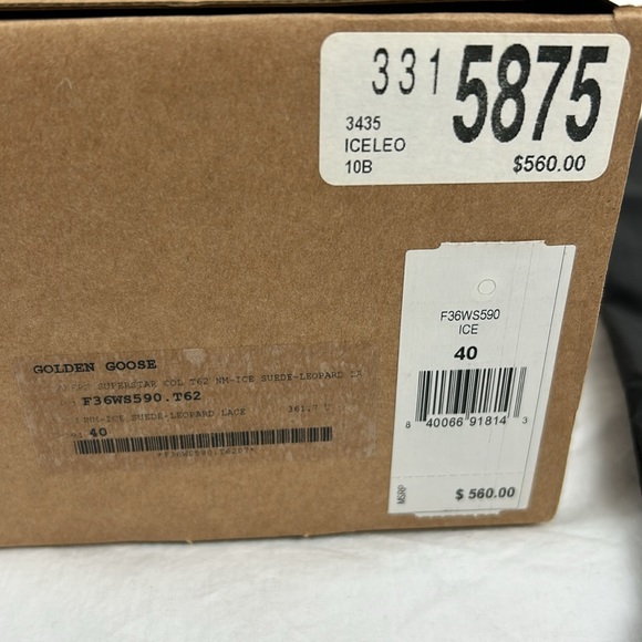 Authentic Golden Goose superstar ice suede leopard lace size 40 (women’s 9.5) - Picture 3 of 9